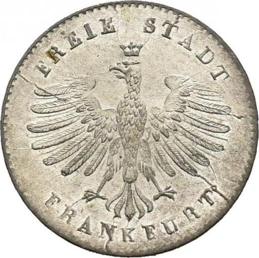 Obverse Kreuzer 1847 - Silver Coin Value - Frankfurt am Main, Free City