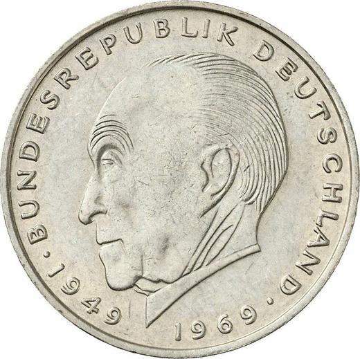 Avers 2 Mark 1971 D "Konrad Adenauer" - Münze Wert - Deutschland, BRD