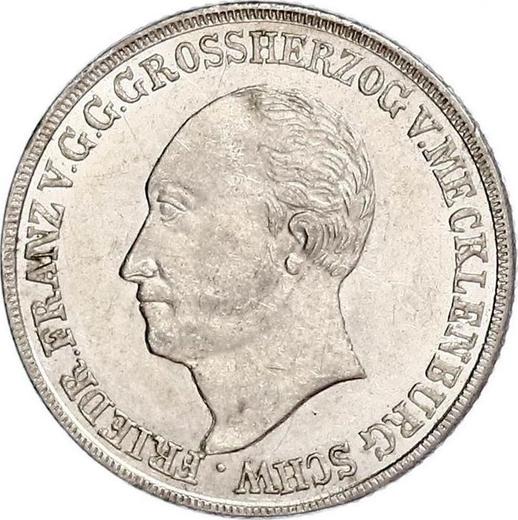 Avers 4 Schillinge 1832 - Silbermünze Wert - Mecklenburg-Schwerin, Friedrich Franz I