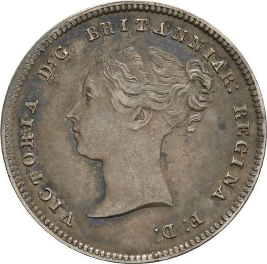 Obverse Fourpence (Groat) 1856 - Silver Coin Value - United Kingdom, Victoria