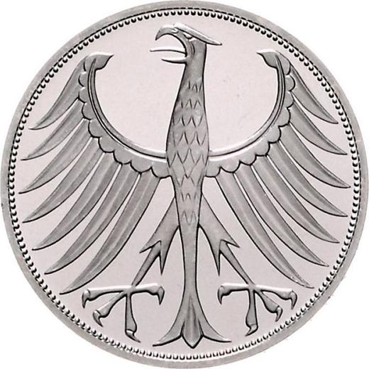 Revers 5 Mark 1971 J - Silbermünze Wert - Deutschland, BRD