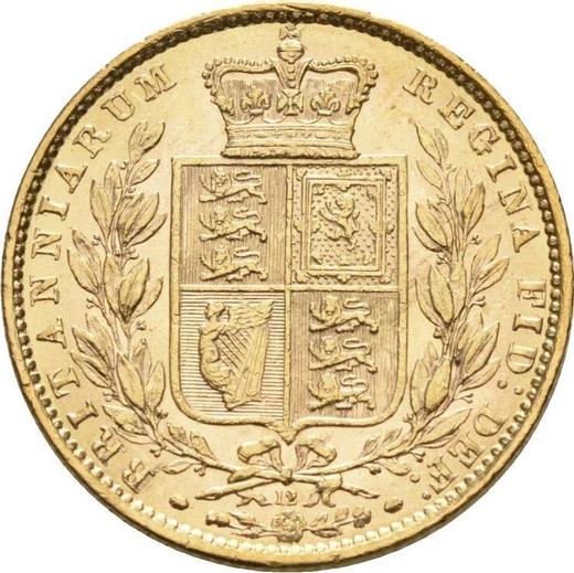 Reverse Sovereign 1873 WW "Shield" - Gold Coin Value - United Kingdom, Victoria
