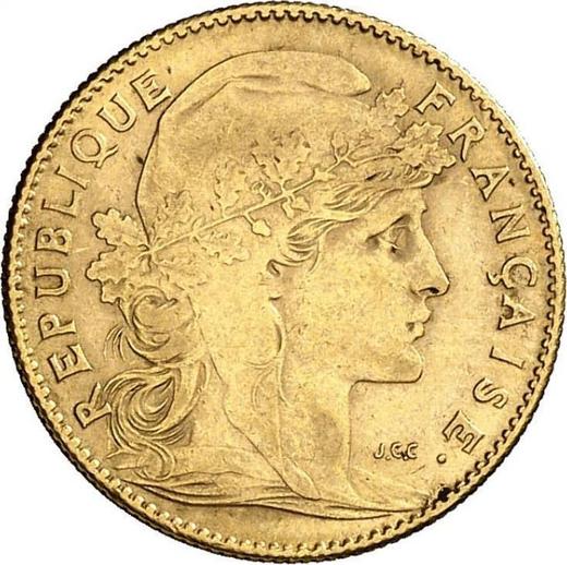 Obverse 10 Francs 1912 "Type 1899-1914" - Gold Coin Value - France, Third Republic
