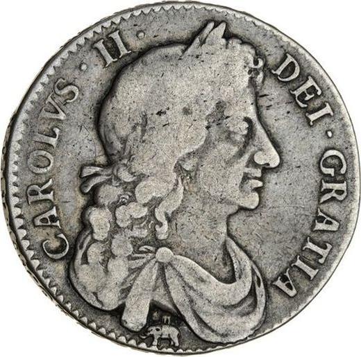Obverse Halfcrown 1681 "Fourth laureate bust" Elephant and castle - Silver Coin Value - United Kingdom, Charles II