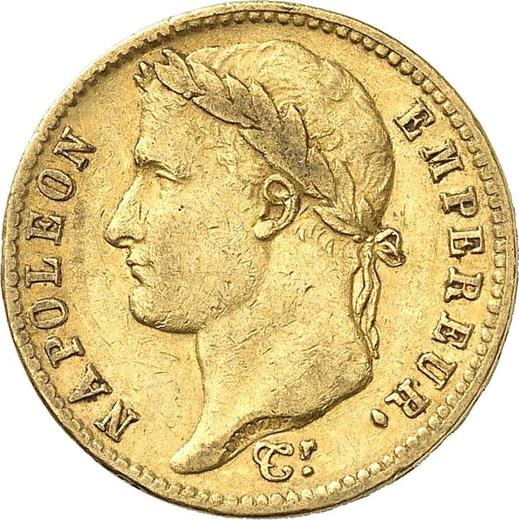 Obverse 20 Francs 1809 H "Type 1809-1815" - Gold Coin Value - France, Napoleon I