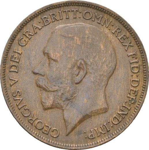 Obverse Penny 1920 "Type 1911-1936" -  Coin Value - United Kingdom, George V