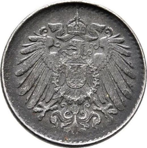 Reverso 5 Pfennige 1922 J - valor de la moneda - Alemania, Imperio alemán
