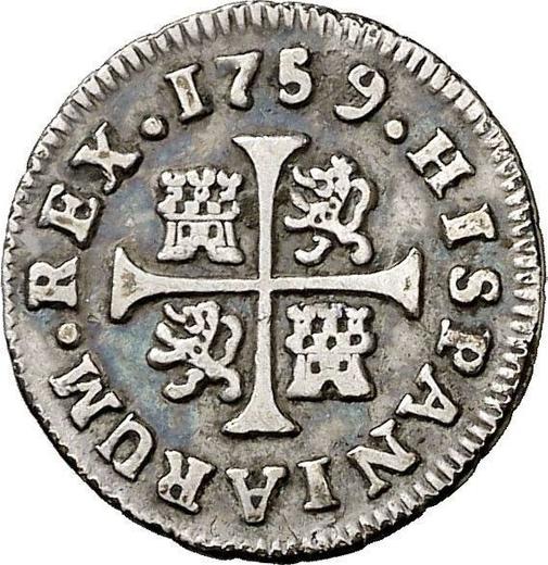 Reverse 1/2 Real 1759 M J - Silver Coin Value - Spain, Ferdinand VI