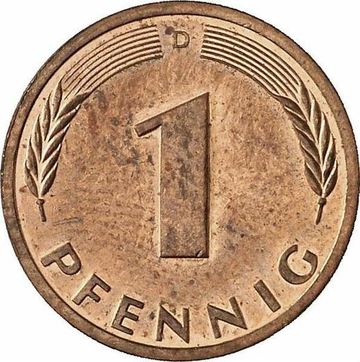 Obverse 1 Pfennig 1992 D -  Coin Value - Germany, FRG