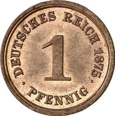 Obverse 1 Pfennig 1875 F "Type 1873-1889" - Coin Value - Germany, German Empire