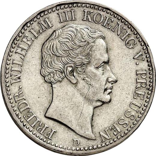 Awers monety - Talar 1836 D - cena srebrnej monety - Prusy, Fryderyk Wilhelm III