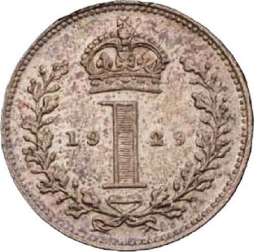 Reverso Penique 1929 "Tipo 1921-1936" - valor de la moneda de plata - Gran Bretaña, Jorge V