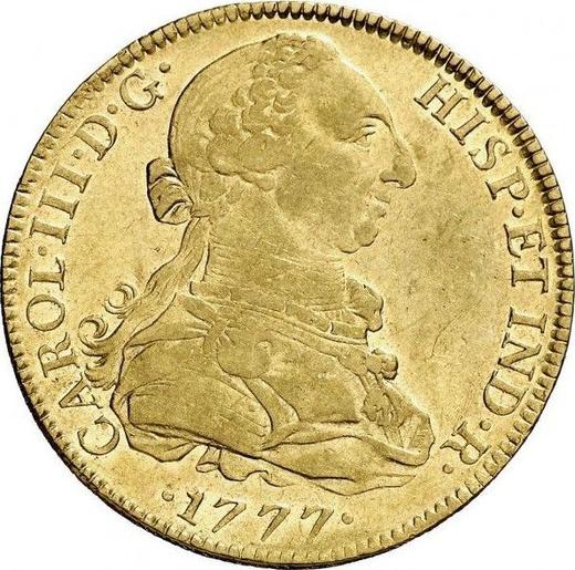 Obverse 8 Escudos 1777 Mo FM - Gold Coin Value - Mexico, Charles III