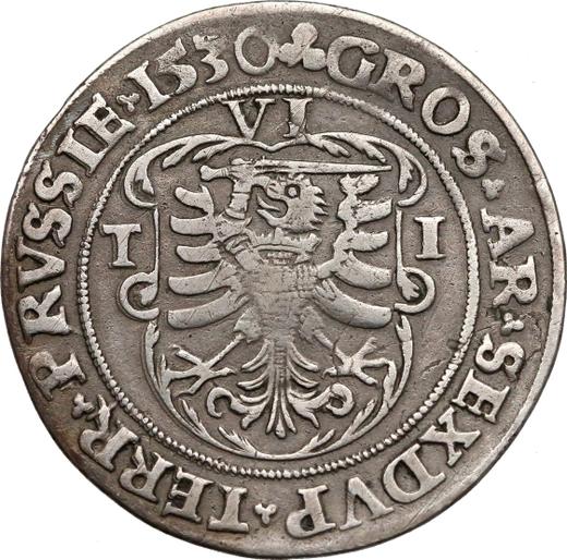Reverse 6 Groszy (Szostak) 1530 TI "Torun" - Silver Coin Value - Poland, Sigismund I the Old