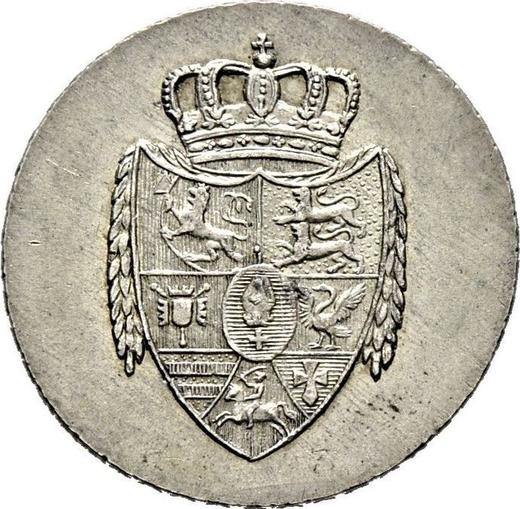 Аверс монеты - 12 гротенов 1816 года - цена серебряной монеты - Ольденбург, Пётр Фридрих Вильгельм