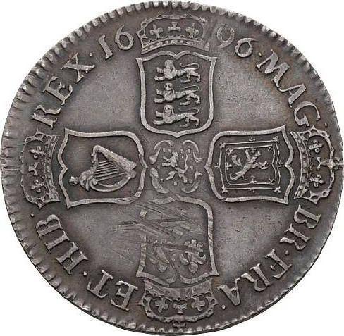 Reverse Halfcrown 1696 "Large Shields" - Silver Coin Value - United Kingdom, William III