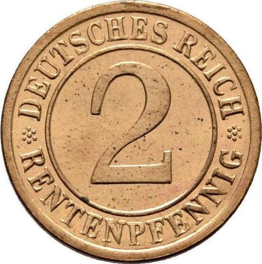 Avers 2 Rentenpfennig 1923 D - Münze Wert - Deutschland, Weimarer Republik