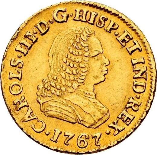 Obverse 1 Escudo 1767 PN J "Type 1760-1769" - Gold Coin Value - Colombia, Charles III
