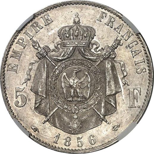 Reverse 5 Francs 1856 A "Type 1854-1859" - Silver Coin Value - France, Napoleon III