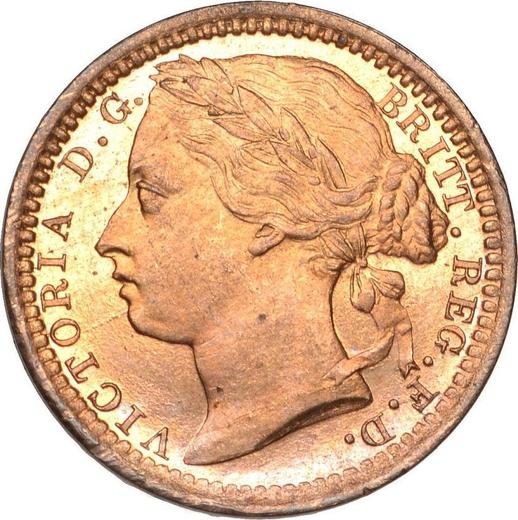 Obverse Third Farthing 1866 -  Coin Value - United Kingdom, Victoria
