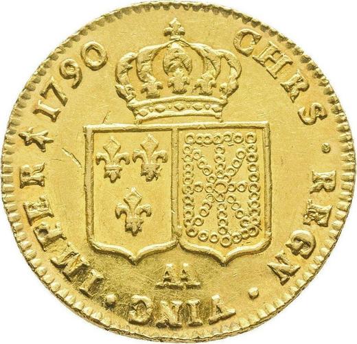 Revers Doppelter Louis d'or 1790 AA - Goldmünze Wert - Frankreich, Ludwig XVI