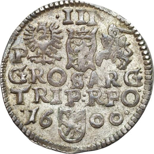 Reverse 3 Groszy (Trojak) 1600 P "Poznań Mint" - Silver Coin Value - Poland, Sigismund III Vasa