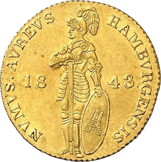 Obverse Ducat 1843 - Coin Value - Hamburg, Free City
