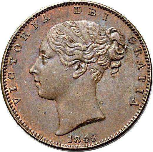 Obverse Farthing 1849 WW - Coin Value - United Kingdom, Victoria