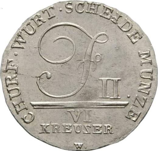 Avers 6 Kreuzer 1803 W - Silbermünze Wert - Württemberg, Friedrich I