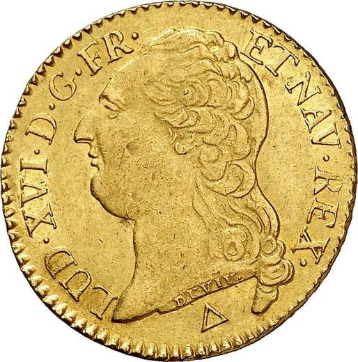 Anverso Louis d'Or 1790 R - valor de la moneda de oro - Francia, Luis XVI