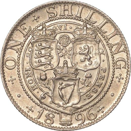 Reverse Shilling 1896 TB - Silver Coin Value - United Kingdom, Victoria