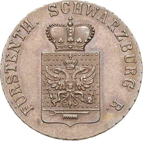 Avers 3 Pfennige 1842 A - Münze Wert - Schwarzburg-Rudolstadt, Friedrich Günther