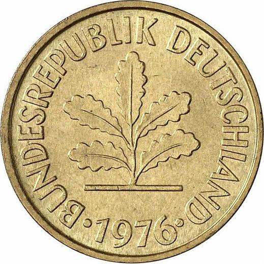Reverse 5 Pfennig 1976 D - Coin Value - Germany, FRG