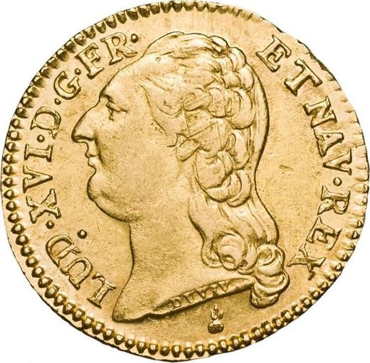 Anverso Louis d'Or 1787 AA - valor de la moneda de oro - Francia, Luis XVI