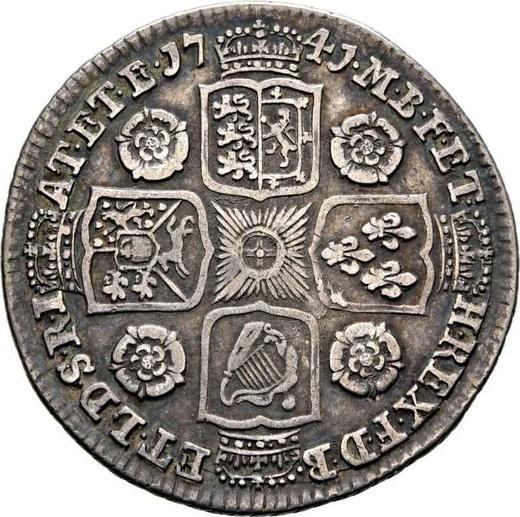 Reverse Shilling 1741 "Young Head" - Silver Coin Value - United Kingdom, George II