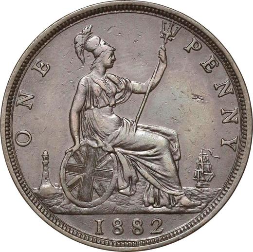 Reverse Penny 1882 "Type 1860-1894" - Coin Value - United Kingdom, Victoria