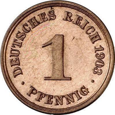 Avers 1 Pfennig 1903 F "Typ 1890-1916" - Münze Wert - Deutschland, Deutsches Kaiserreich