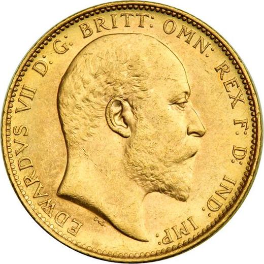 Anverso Soberano 1902 M - valor de la moneda de oro - Australia, Eduardo VII