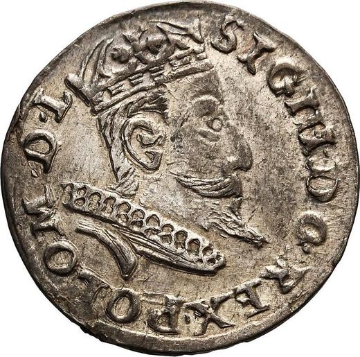 Obverse 3 Groszy (Trojak) 1607 "Krakow Mint" - Silver Coin Value - Poland, Sigismund III Vasa