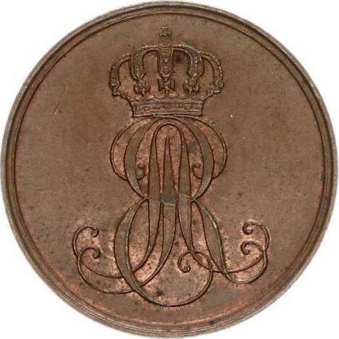 Obverse 2 Pfennig 1849 B -  Coin Value - Hanover, Ernest Augustus