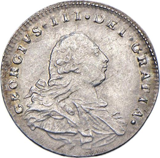 Obverse Twopence 1800 - Silver Coin Value - United Kingdom, George III