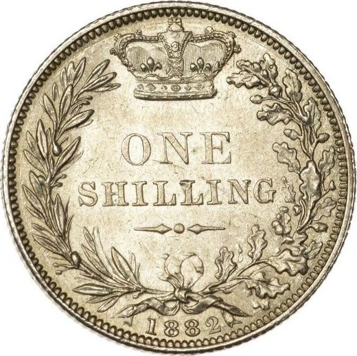 Reverse Shilling 1882 - Silver Coin Value - United Kingdom, Victoria