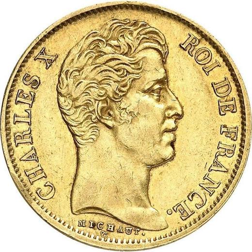 Obverse 40 Francs 1827 A "Type 1824-1830" - Gold Coin Value - France, Charles X