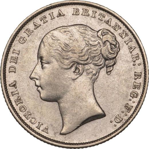 Anverso 1 chelín 1851 - valor de la moneda de plata - Gran Bretaña, Victoria