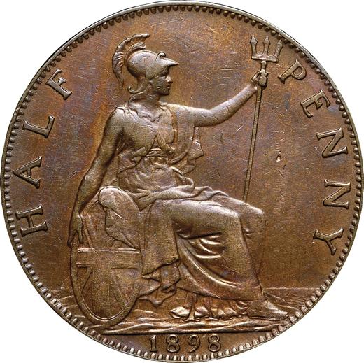 Reverse Halfpenny 1898 TB - Coin Value - United Kingdom, Victoria