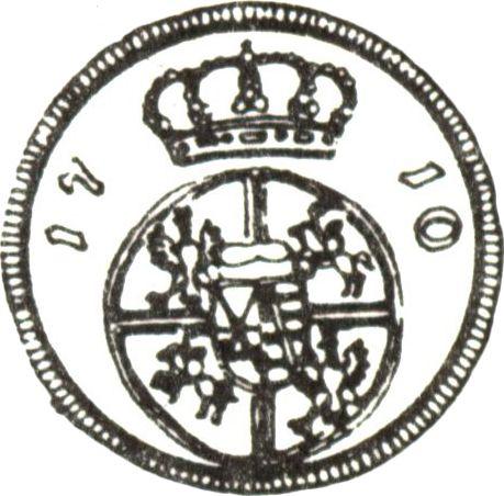 Rewers monety - Dukat 1710 "Powrót tronu polskiego 1710" - cena złotej monety - Polska, August II Mocny