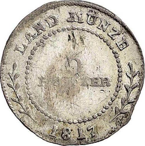 Reverso 6 Kreuzers 1817 - valor de la moneda de plata - Sajonia-Hildburghausen, Federico