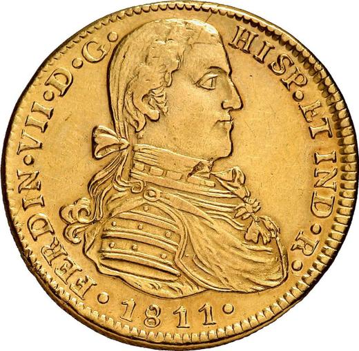 Obverse 4 Escudos 1811 Mo HJ - Gold Coin Value - Mexico, Ferdinand VII