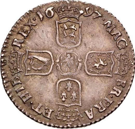 Reverse Sixpence 1697 "Second laureate bust" - Silver Coin Value - United Kingdom, William III