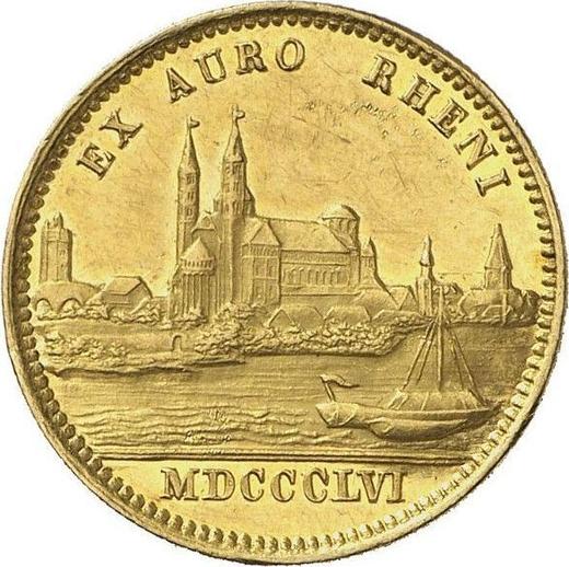 Revers Dukat MDCCCLVI (1856) - Goldmünze Wert - Bayern, Maximilian II